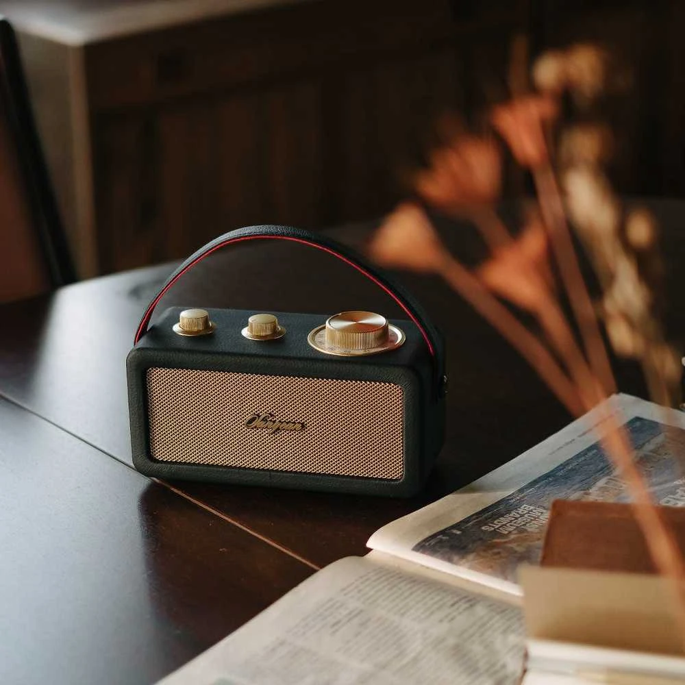 „Sangean RA-101“ nešiojama „Bluetooth“ kolonėlė, juoda-auksinė
