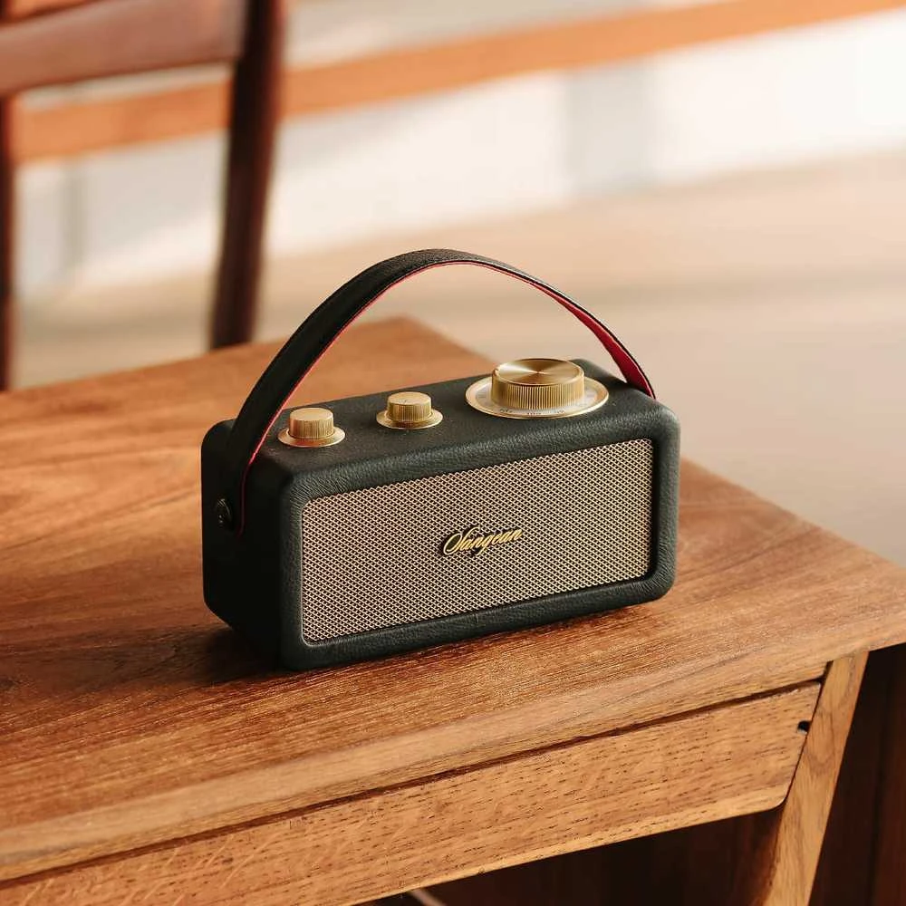 „Sangean RA-101“ nešiojama „Bluetooth“ kolonėlė, juoda-auksinė