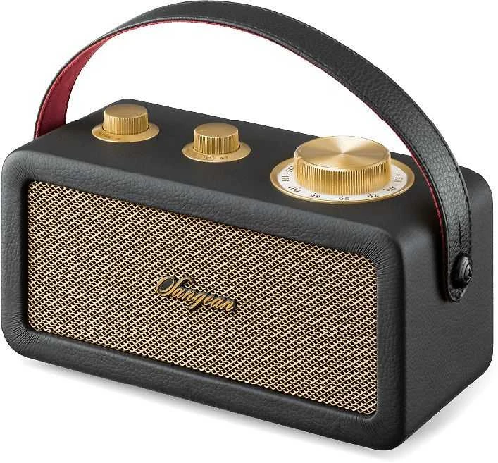„Sangean RA-101“ nešiojama „Bluetooth“ kolonėlė, juoda-auksinė