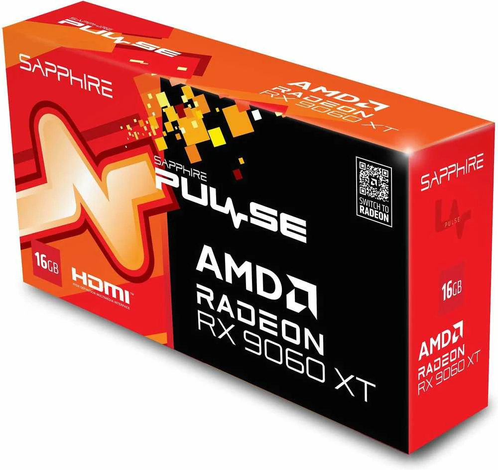 Vaizdo plokštė SAPPHIRE RX 9060 XT GAMING 16GB