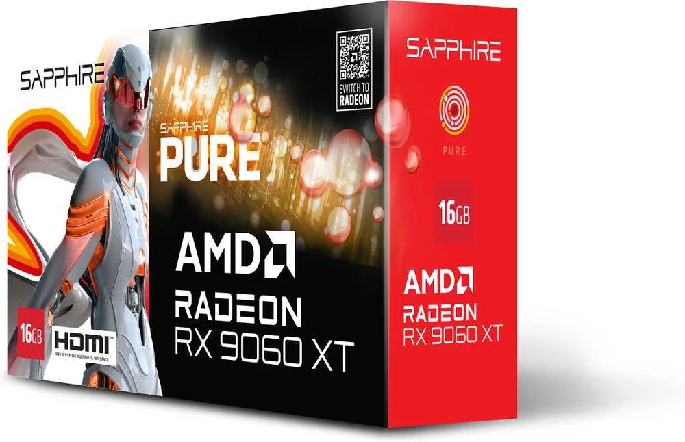 Vaizdo plokštė SAPPHIRE RX 9060 XT GAMING OC 16GB