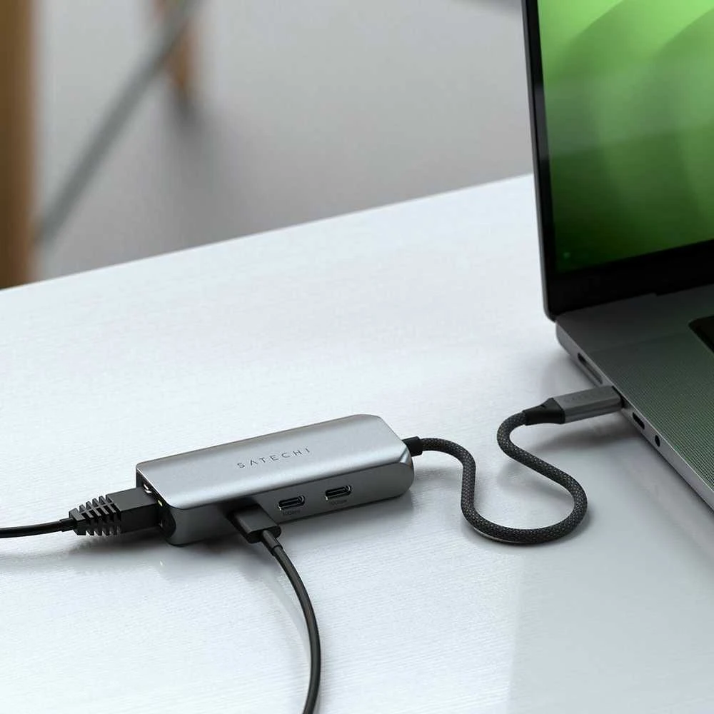 Satechi USB-C šakotuvas su eterneto jungtimi