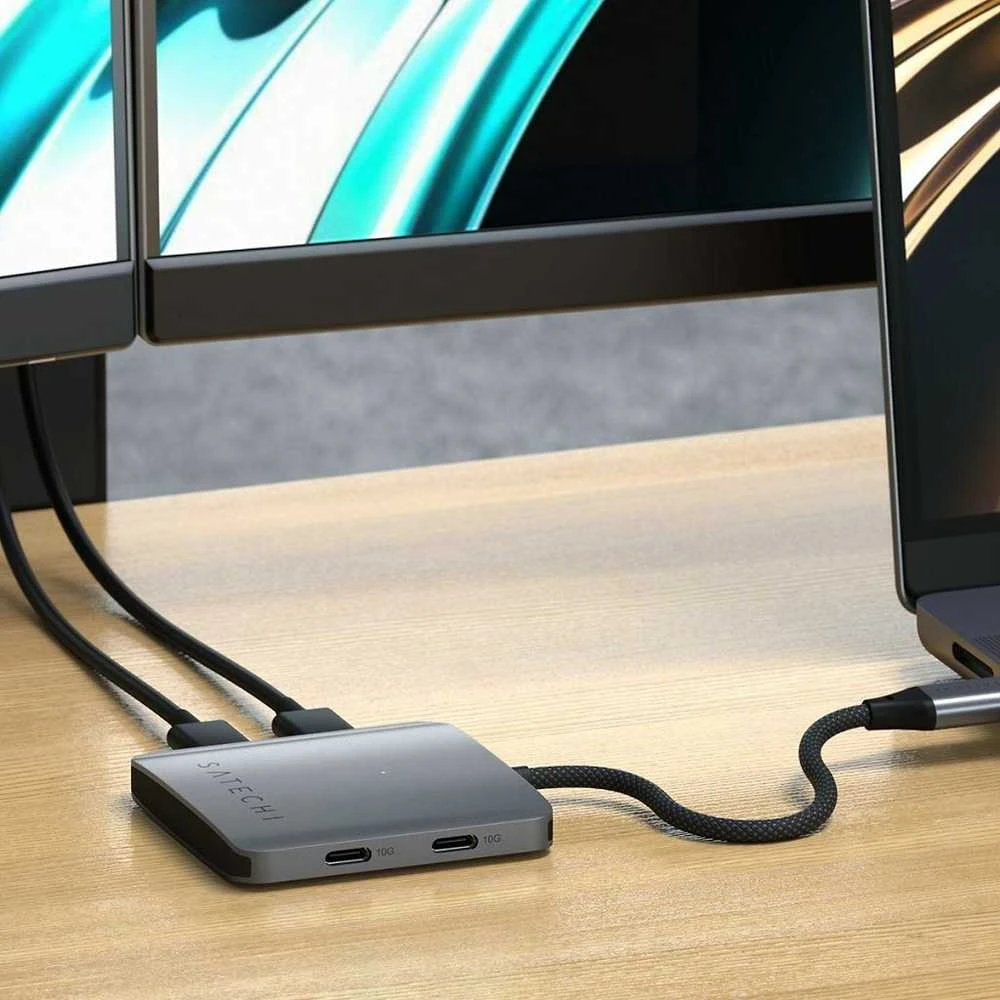 SATECHI 4 prievadų USB-C šakotuvas su PD