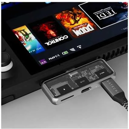 Adapteris ŠAKOTUVAS 3in1 USB C Satechi Mobile XR ST-HXRSDM erškėčiai pilka