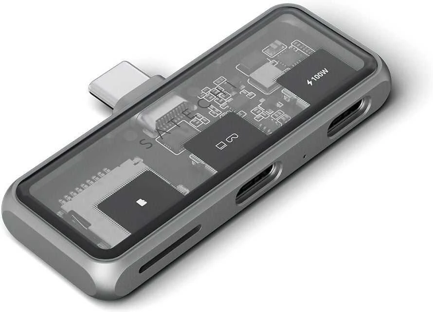 Adapteris ŠAKOTUVAS 3in1 USB C Satechi Mobile XR ST-HXRSDM erškėčiai pilka