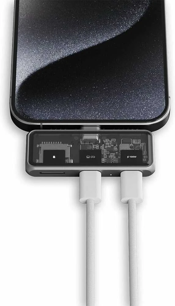 Adapteris ŠAKOTUVAS 3in1 USB C Satechi Mobile XR ST-HXRSDM erškėčiai pilka