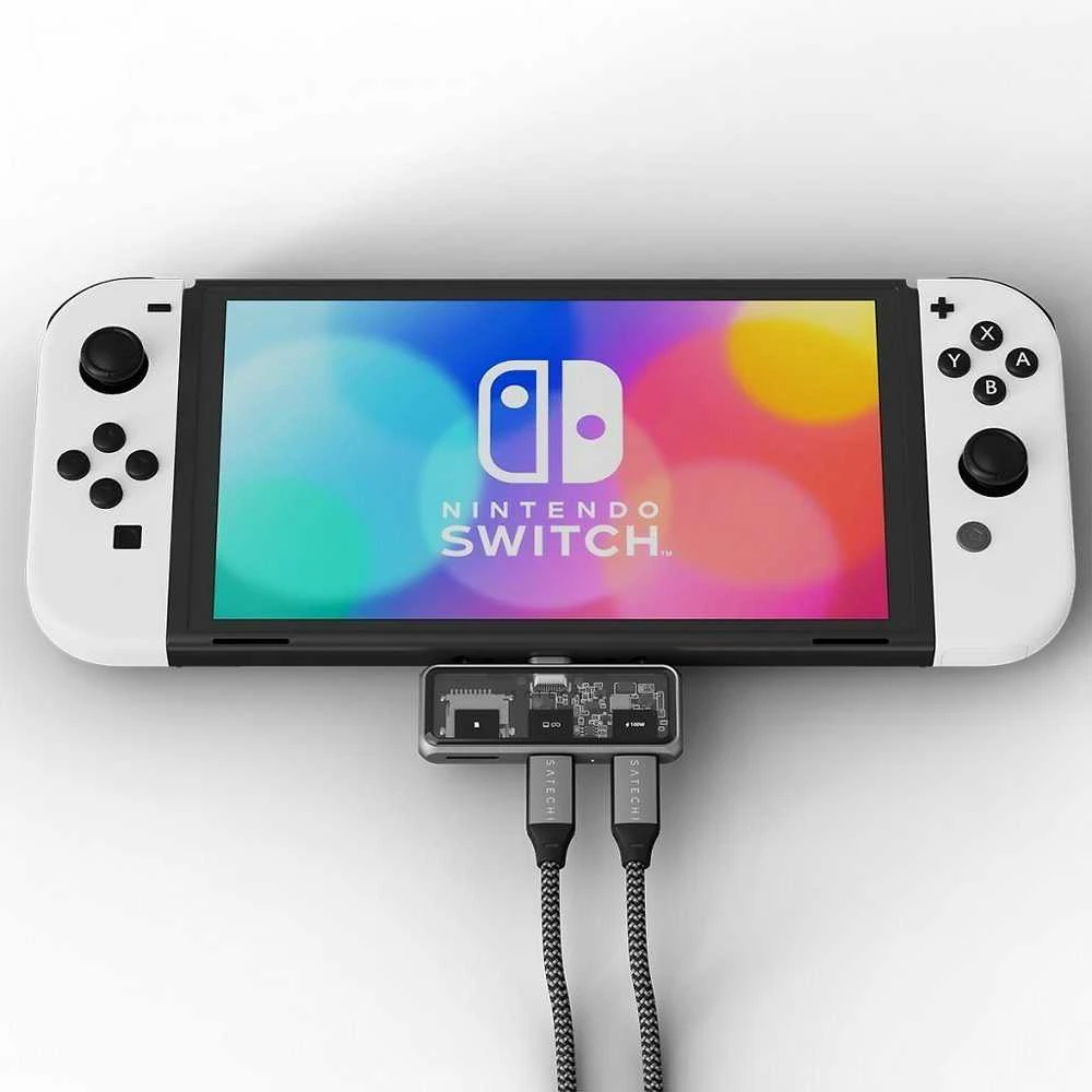 Adapteris ŠAKOTUVAS 3in1 USB C Satechi Mobile XR ST-HXRSDM erškėčiai pilka