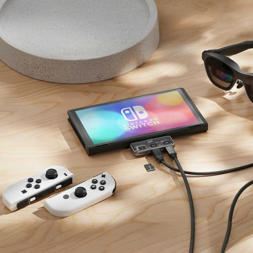 Adapteris ŠAKOTUVAS 3in1 USB C Satechi Mobile XR ST-HXRSDM erškėčiai pilka