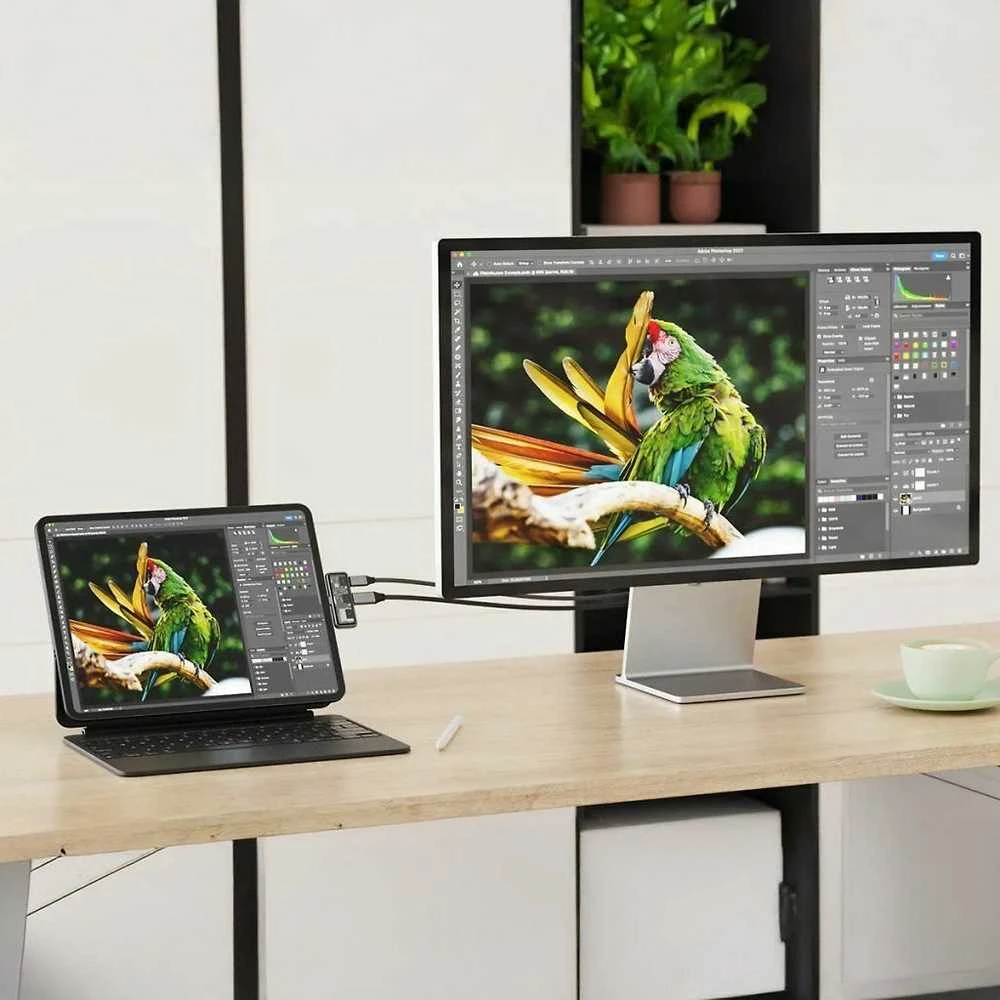 Adapteris ŠAKOTUVAS 3in1 USB C Satechi Mobile XR ST-HXRSDM erškėčiai pilka