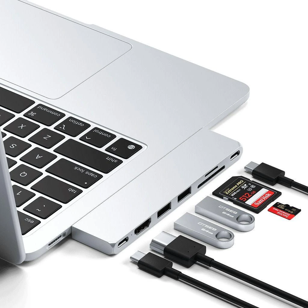 SATECHI Pro Hub Slim - Sidabrinis