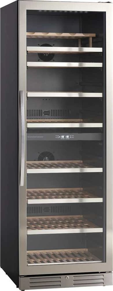 „ScanDomestic SV 124 X“, Laisvai pastatomas, 126 buteliai, 180 W, G, Vidinis apšvietimas, Nerūdijantis plienas