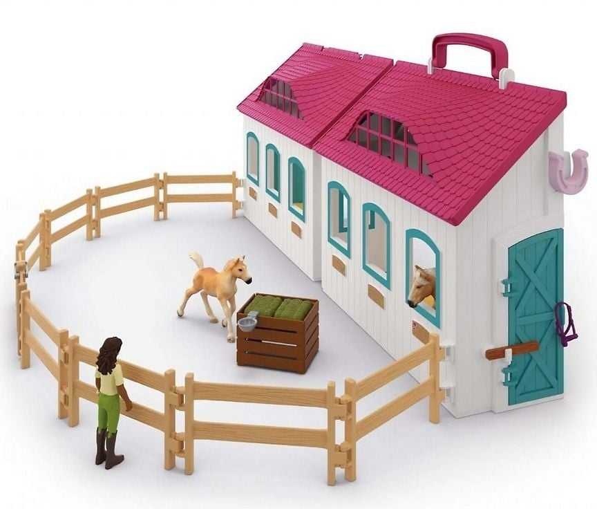 Figūrėlių rinkinys mažoji pasaga arklidėms Schleich Horse Club