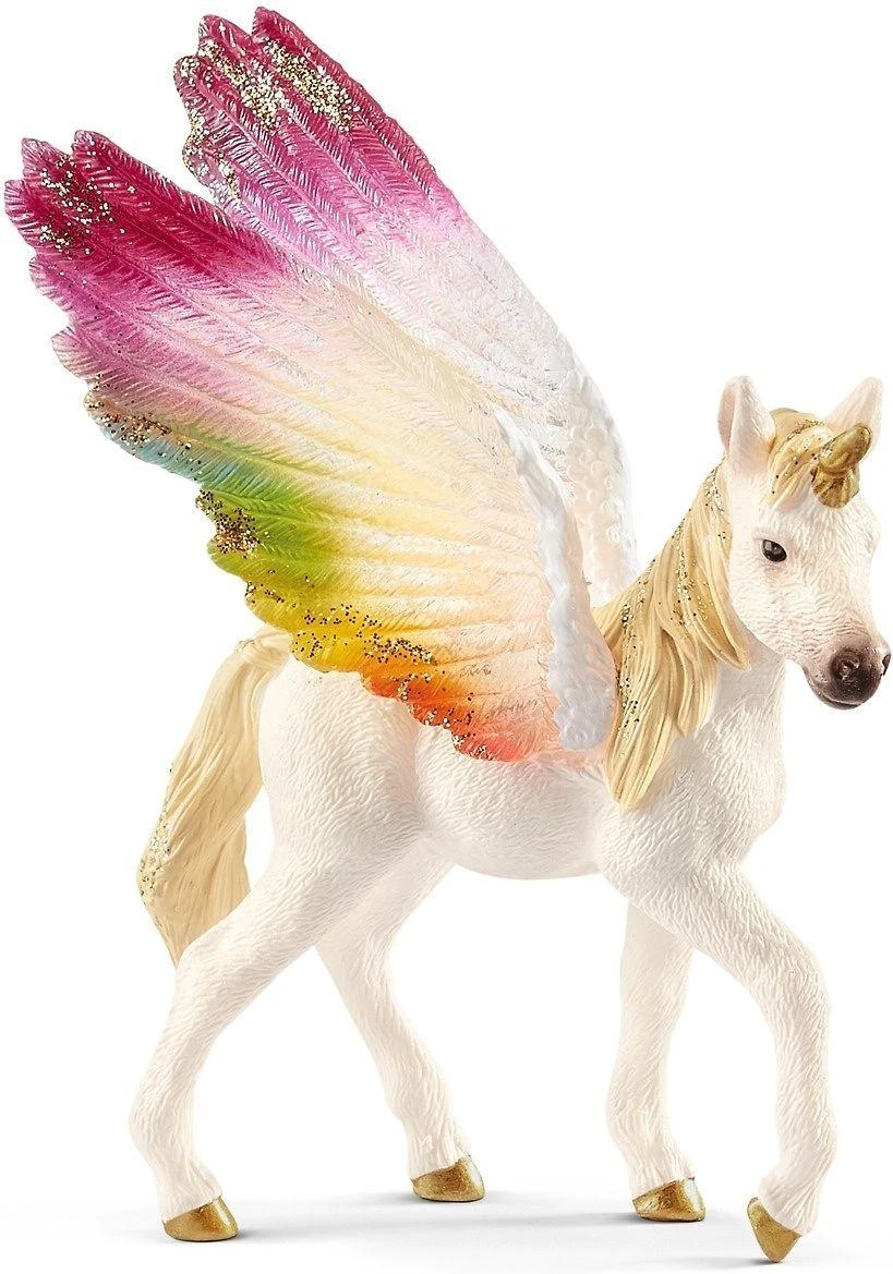 Schleich figūrėlė sparnuotas vaivorykštinis vienaragis kumeliukas (70577)