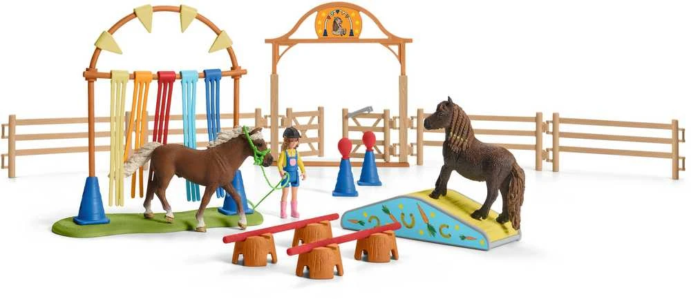 Schleich Farm World 42481 – ponių vikrumo pratimas