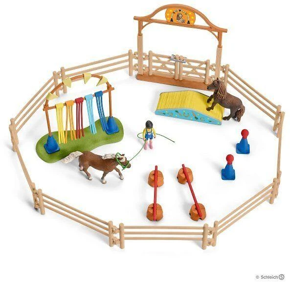 Schleich Farm World 42481 – ponių vikrumo pratimas