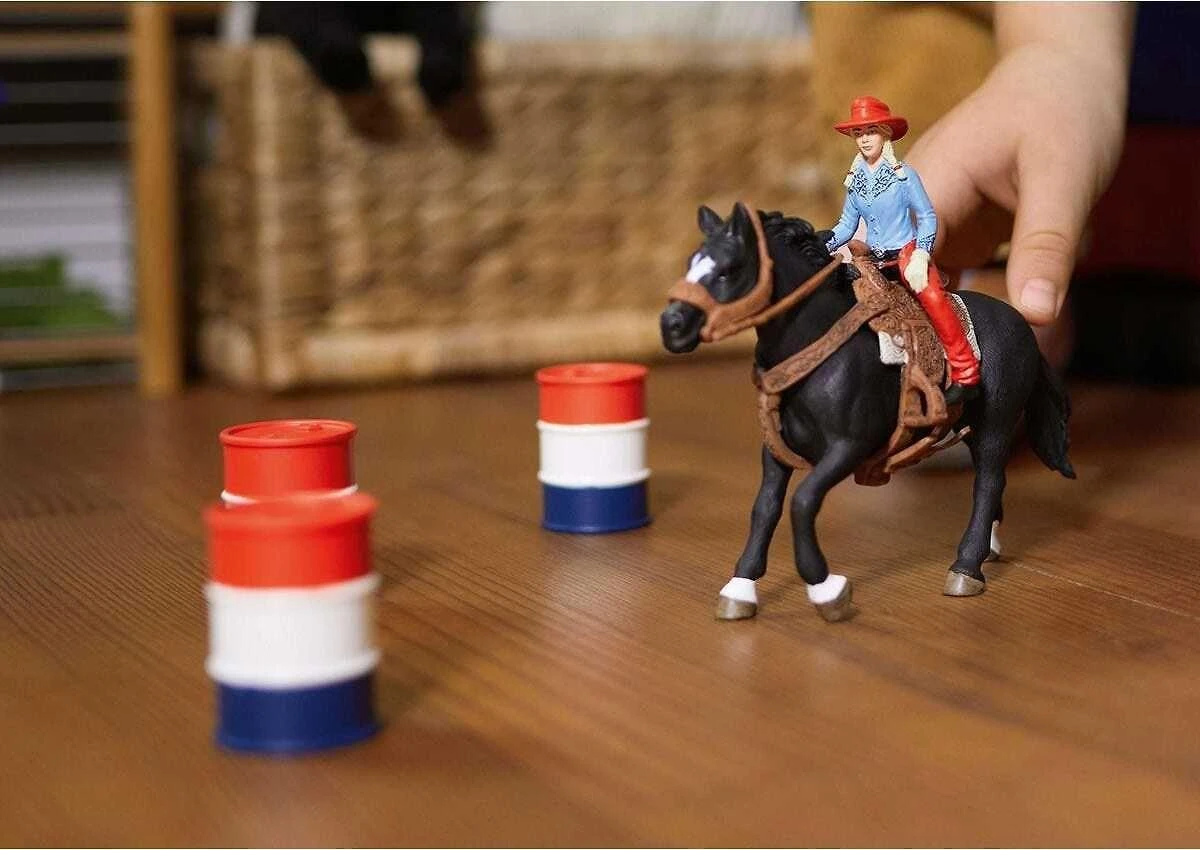 SCHLEICH „Naminiai gyvūnai“ Rinkinys - Kaubojė ant žirgo