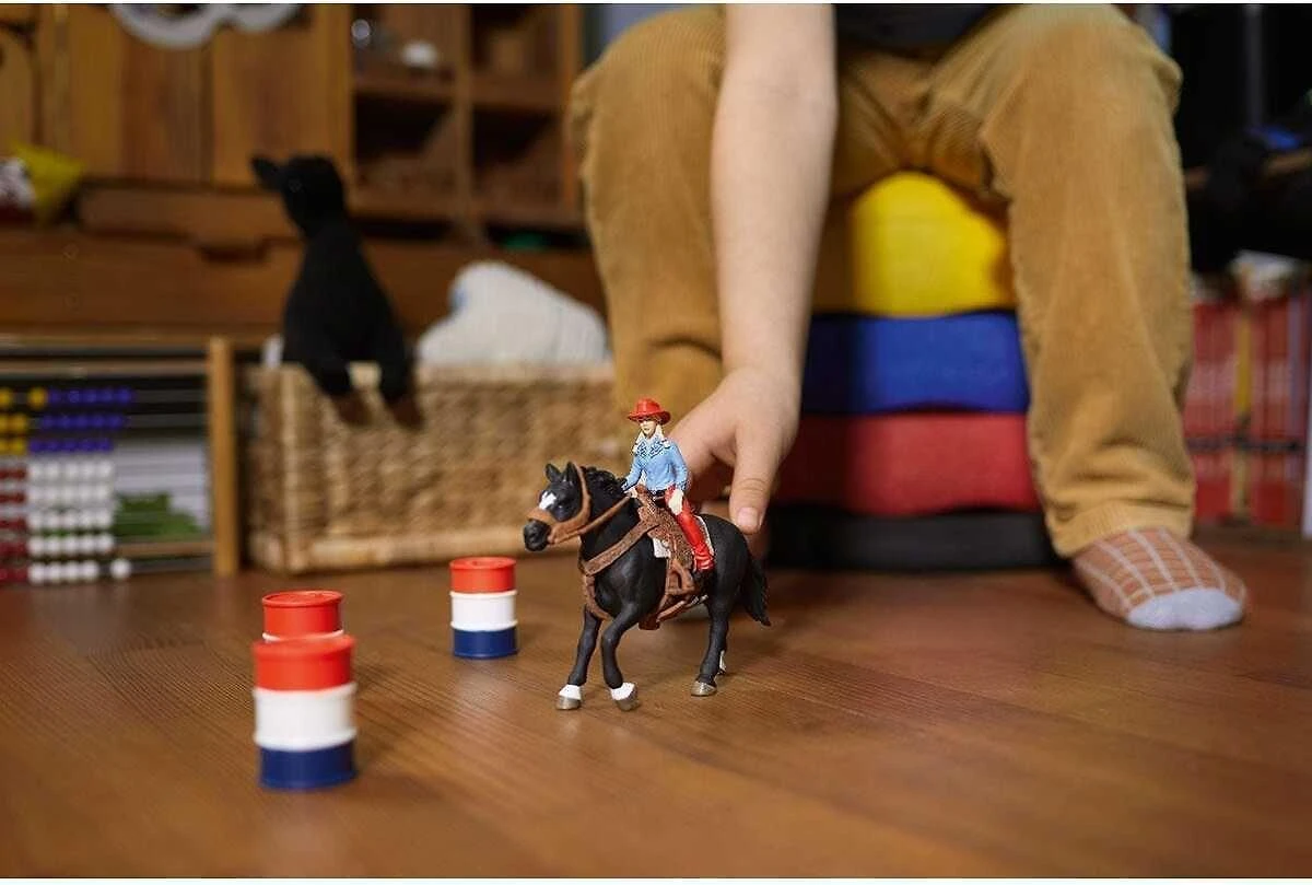 SCHLEICH „Naminiai gyvūnai“ Rinkinys - Kaubojė ant žirgo