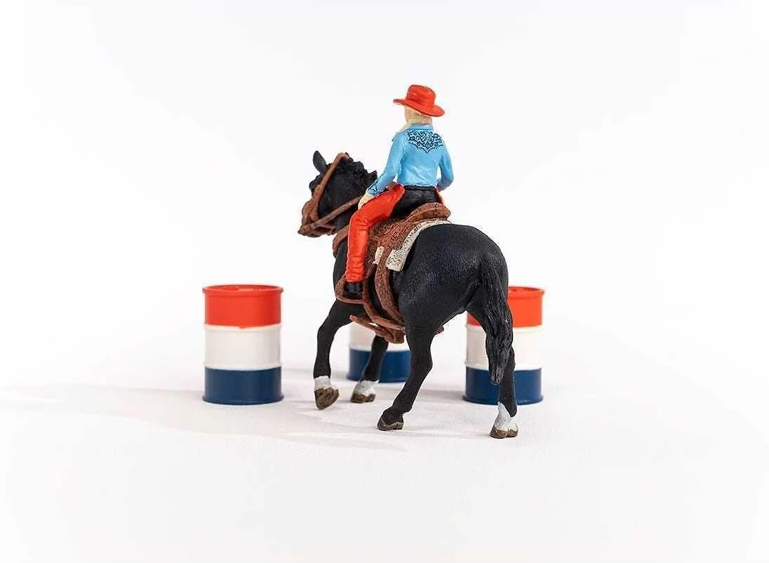 SCHLEICH „Naminiai gyvūnai“ Rinkinys - Kaubojė ant žirgo