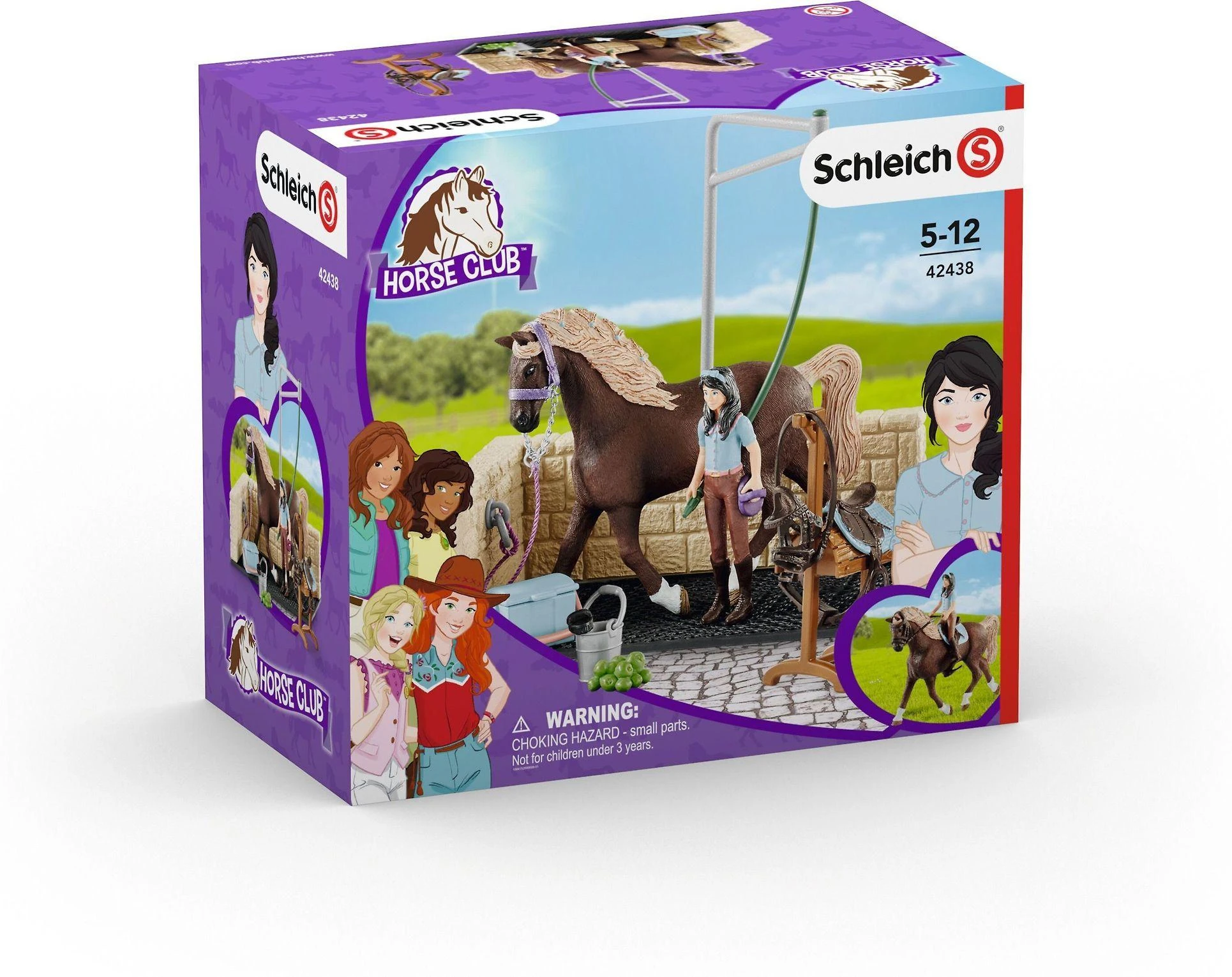 SCHLEICH HORSE CLUB Plovykla su Emile ir Luna iš „Žirgų klubo“