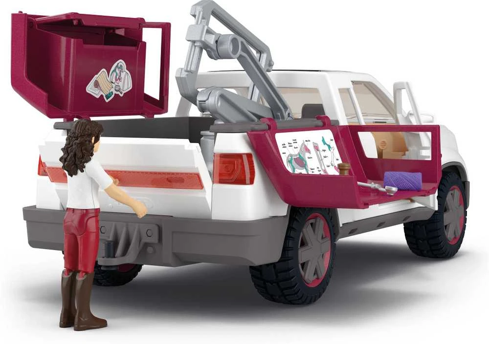 Veterinaro automobilis su priekaba Schleich Horse Club (42704)