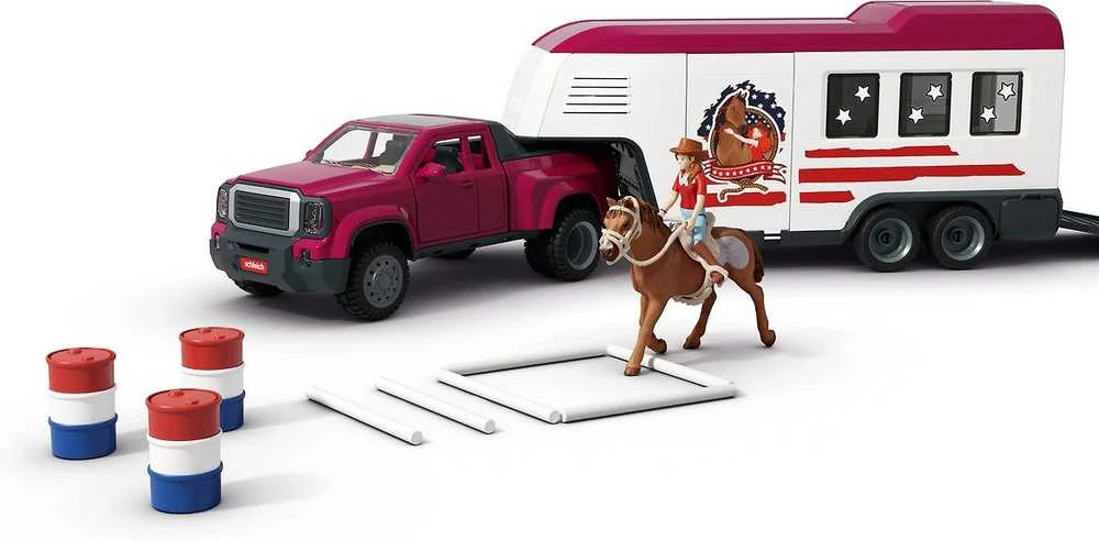 SCHLEICH HORSE CLUB Sunkvežimis ir priekaba prie ežero