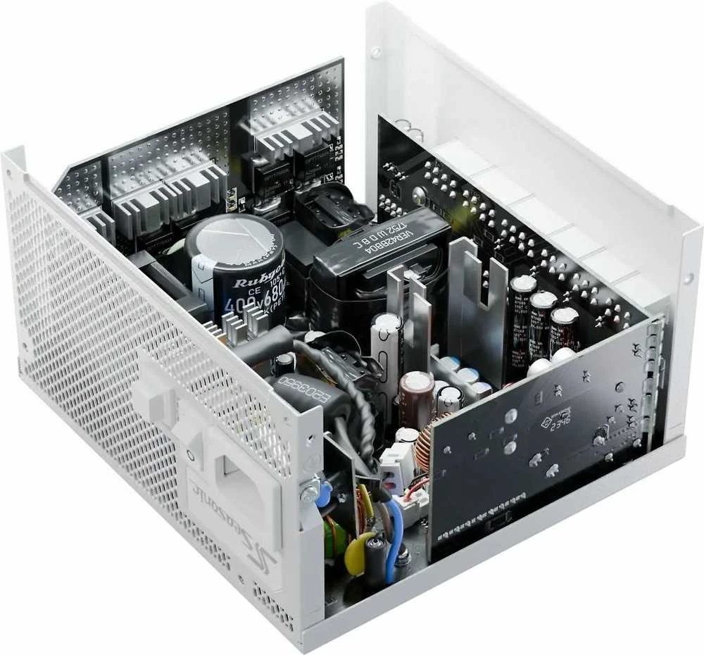 Seagate Seasonic Focus GX 80 PLUS Gold PSU, modular, PCIe 5.1 – 850 Watt, baltos spalvos