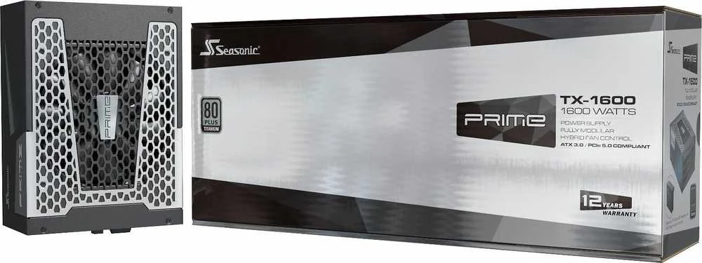 Seasonic Maitinimo blokas PRIME TX-1600 ATX 3.0, 80 PLUS Titanium sertifikatas