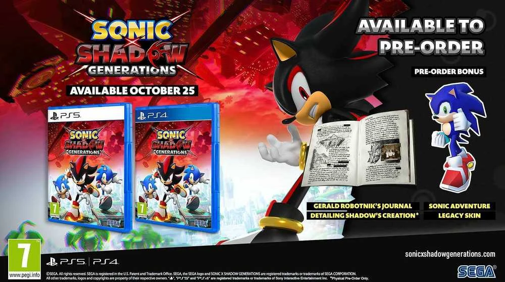 „Sega Sonic X Shadow Generations“ PS5