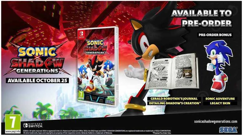 „Sega Sonic X Shadow Generations“.