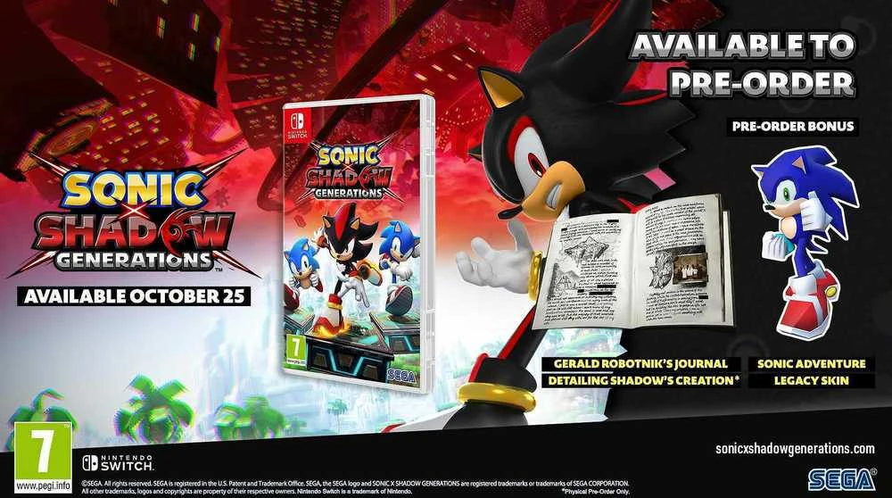 „Sega Sonic X Shadow Generations“.