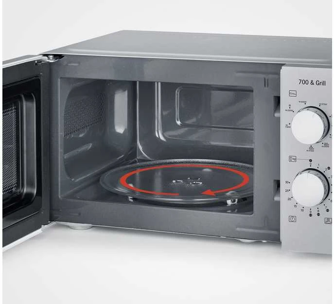 Mikrobangų krosnelė Severin MW 7780 microwave Juodas, Sidabrinis Grilis microwave Countertop 17 L 700 W