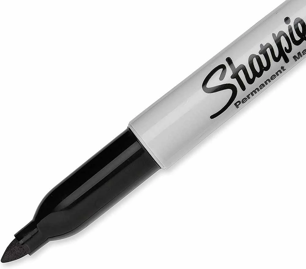 Sharpie Fine Marker permanentinis 0,9mm 12 vnt Juodas