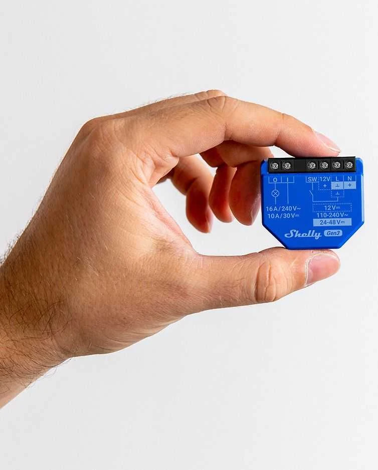 Shelly 1 Gen3 1 kanalo relė 16A (Wifi, Bluetooth)