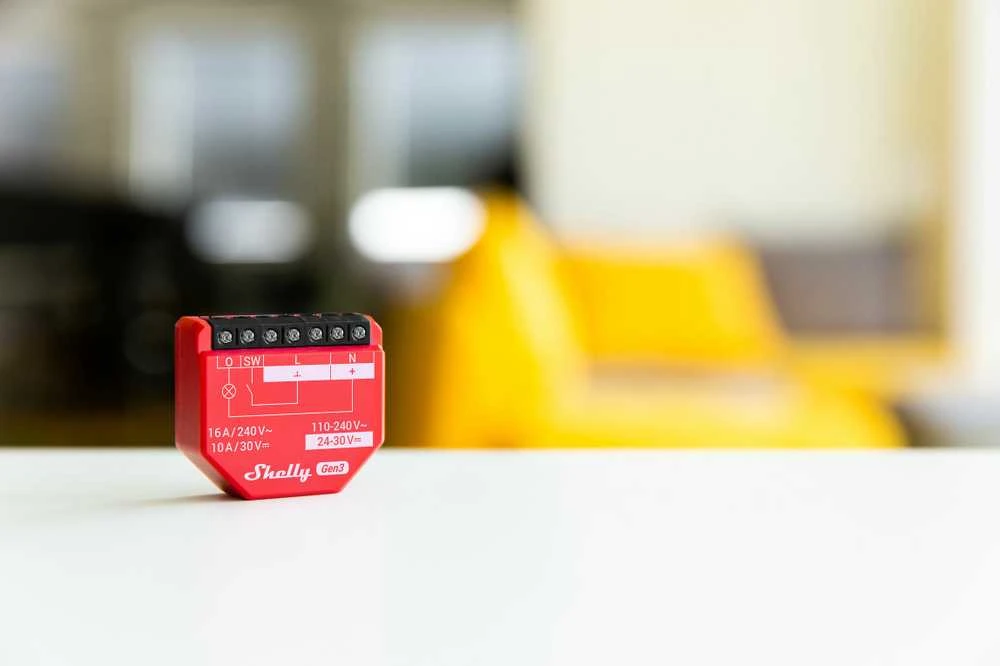 Shelly 1PM Gen3 1 kanalo relė 16A (Wifi, Bluetooth)