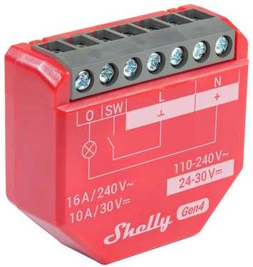 Shelly 1PM Gen4 1 kanalo relė 16A (WiFi, Bluetooth, Zigbee, Matter)