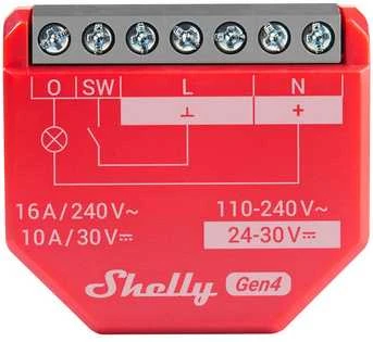 Shelly 1PM Gen4 4 vnt. pakuotė