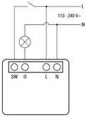 Shelly 1PM Mini Gen4 1 kanalo relė 8A (WiFi, Bluetooth, Zigbee, Matter)