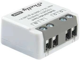 Shelly EM Mini Gen4 galios matuoklio modulis 16A (WiFi, Bluetooth, Zigbee, Matter)