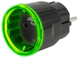 Shelly Plug PM Gen3 išmanusis 16A kištukas, juodas