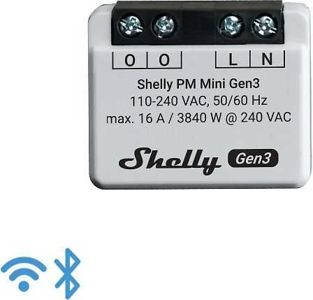 Shelly PM Mini Gen3 galios matuoklis