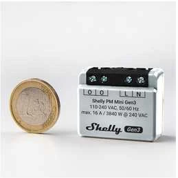 Shelly PM Mini Gen3 galios matuoklis