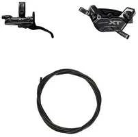 SHIMANO stabdžių komplektas XT BR-M8220+BL-M8200 priekinis/kairysis J-komplektas (BL) be adaptyvaus polimero + chl BH90/100cm