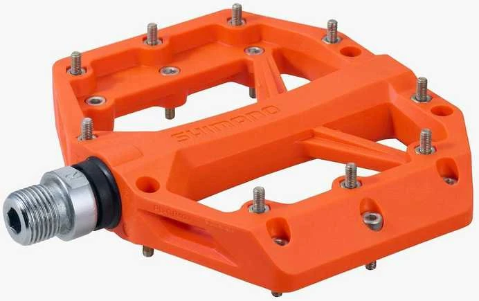 „Shimano PD-GR400“ plokščių pedalų pedalai, oranžiniai