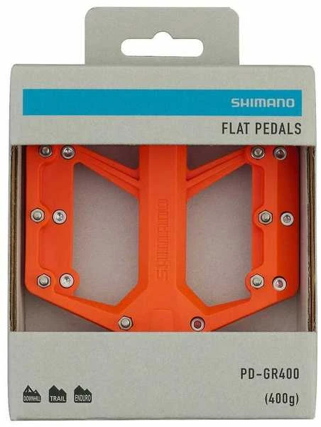 „Shimano PD-GR400“ plokščių pedalų pedalai, oranžiniai