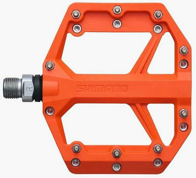 „Shimano PD-GR400“ plokščių pedalų pedalai, oranžiniai