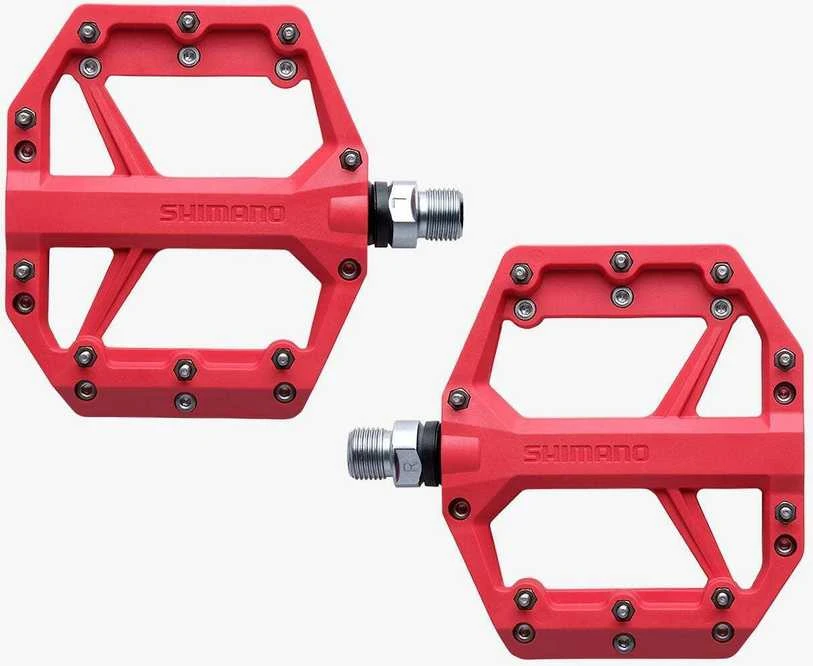 Shimano PD-GR400 Flat Pedal polkimet, punainen