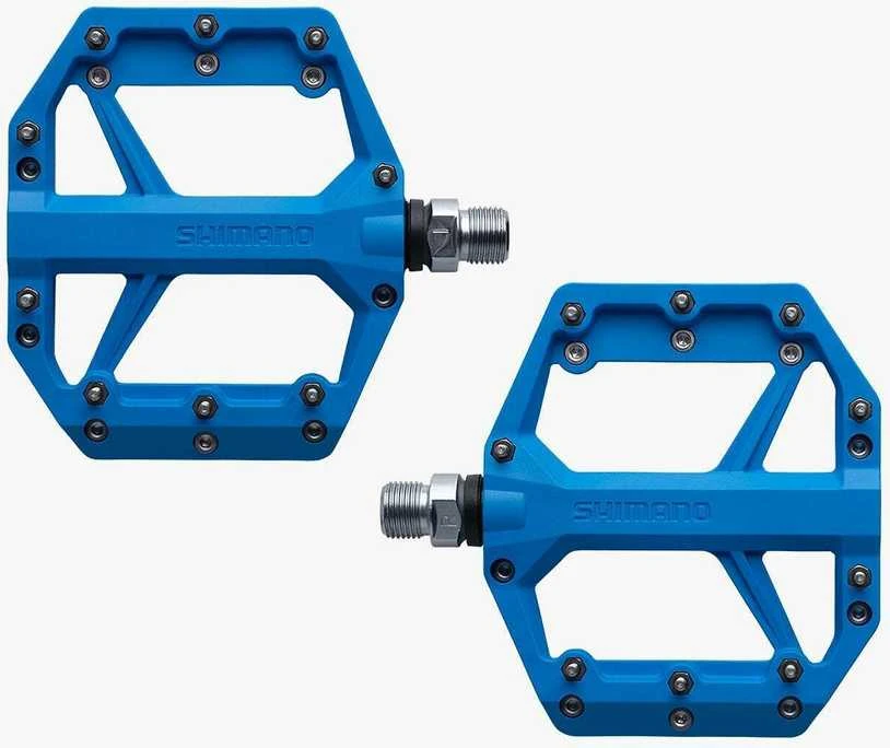 Shimano PD-GR400 Flat Pedal polkimet, sininen