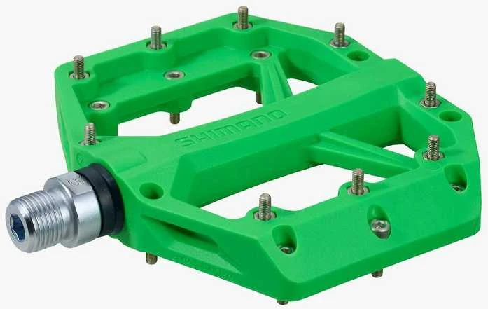 Shimano PD-GR400 Flat Pedal polkimet, vihreä