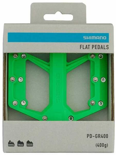 Shimano PD-GR400 Flat Pedal polkimet, vihreä