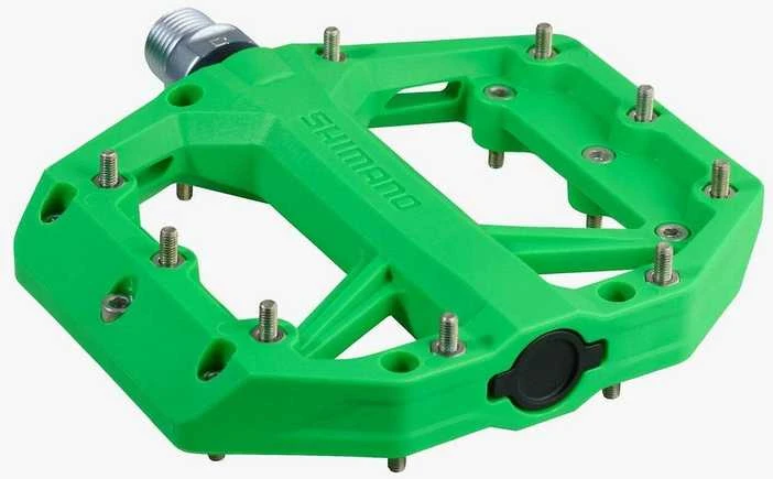 Shimano PD-GR400 Flat Pedal polkimet, vihreä